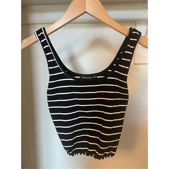 black & white crop top - Picture 1 of 2